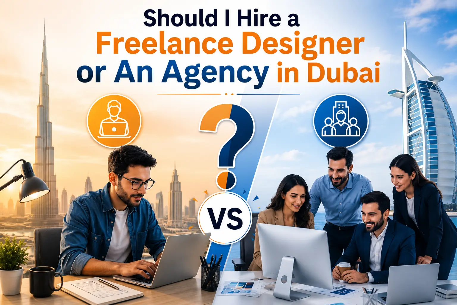 Should I Hire a Freelance Designer or An Agency in Dubai